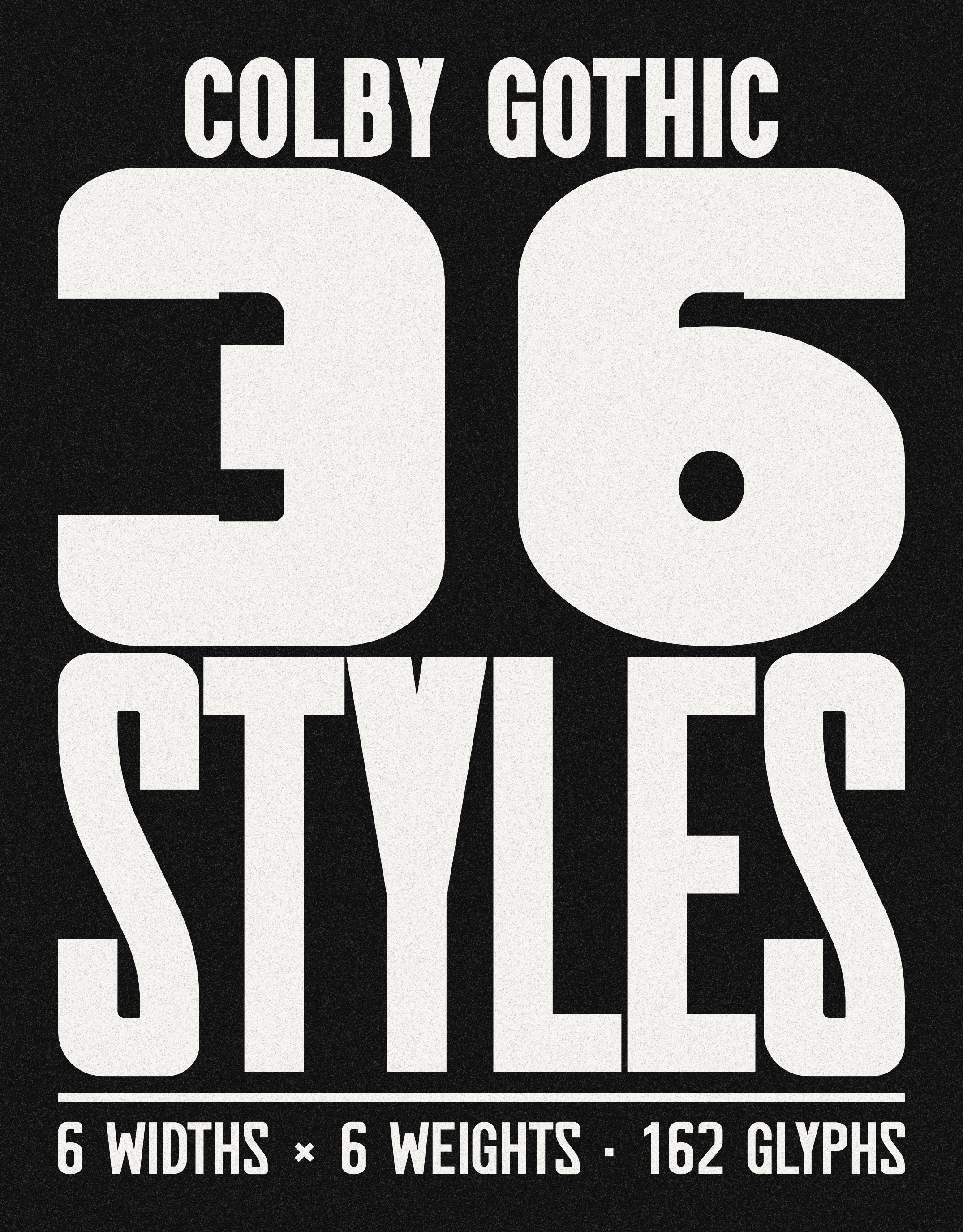 36 styles poster