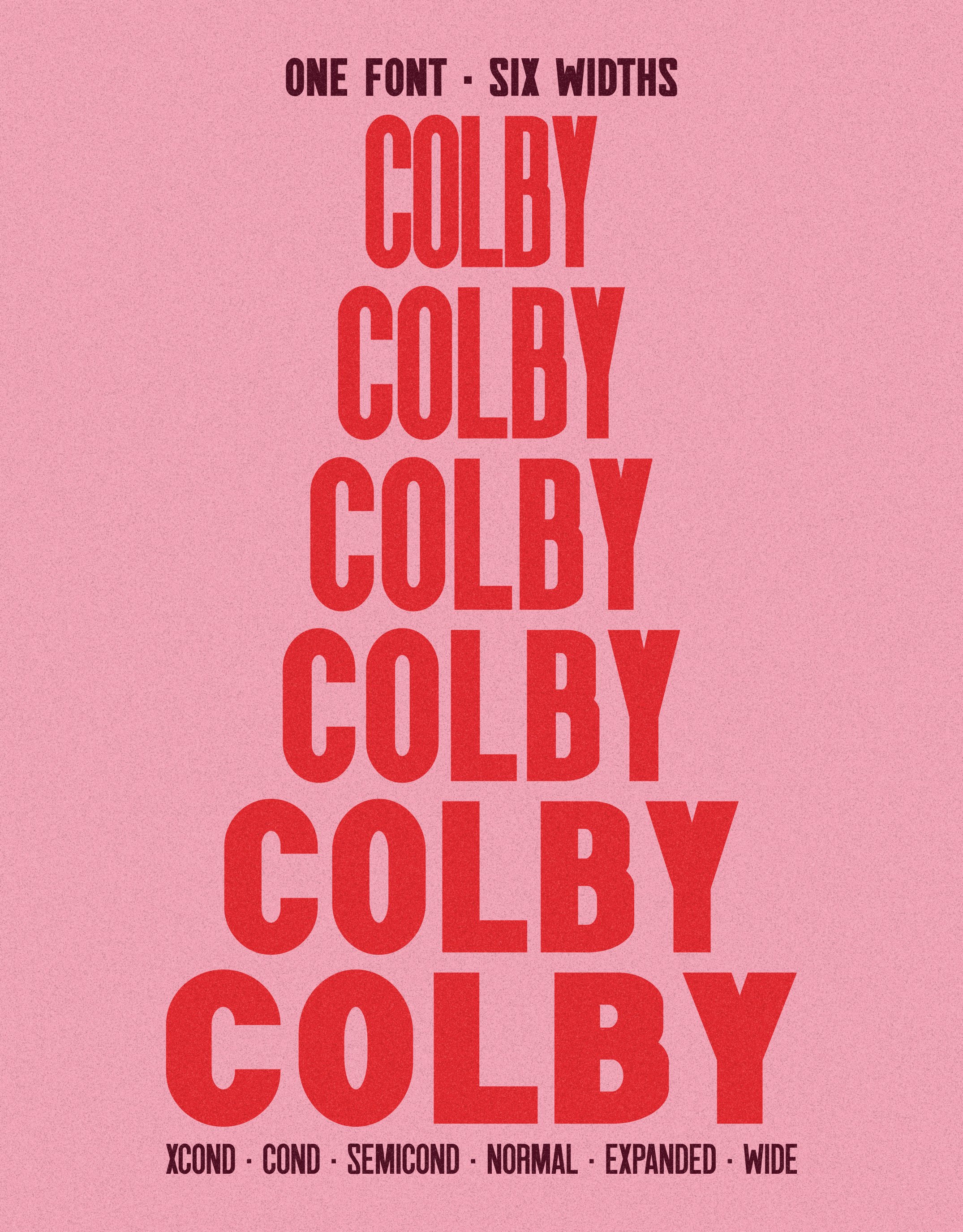 Six widths poster