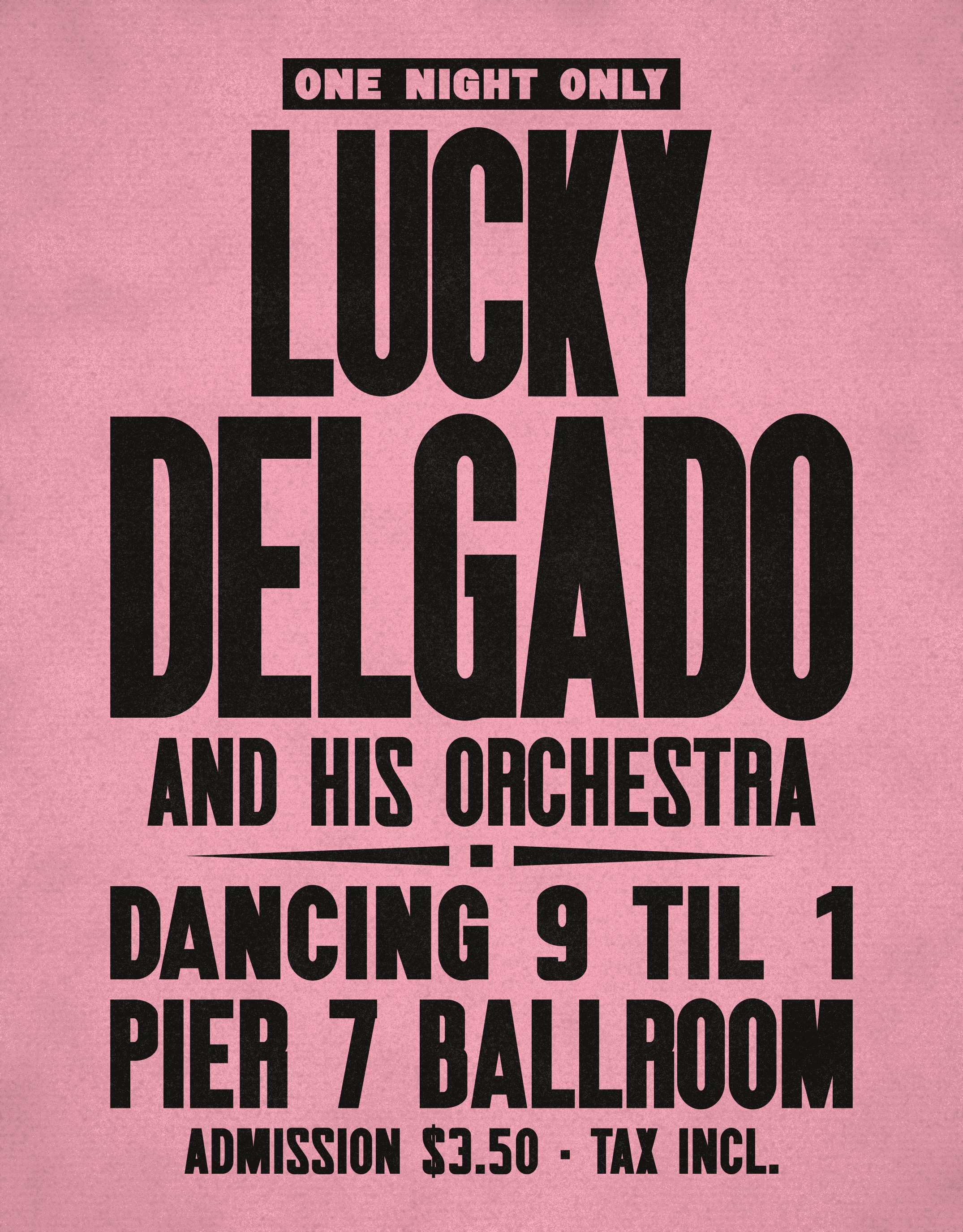 Lucky Delgado dance poster