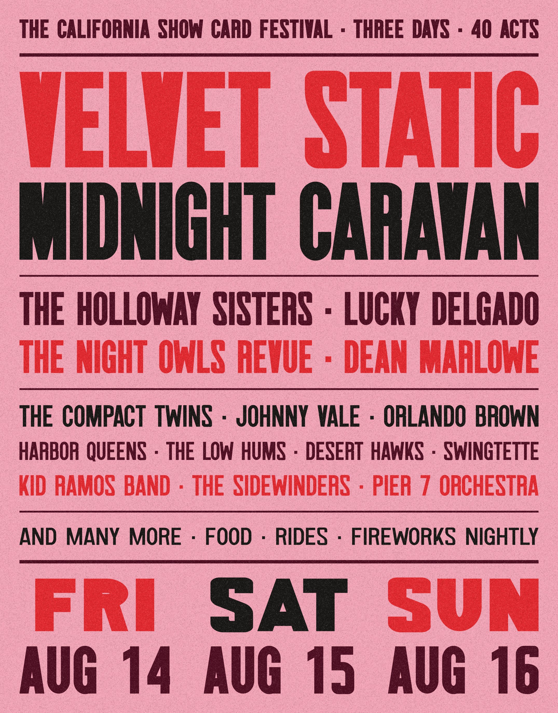 Festival line-up poster