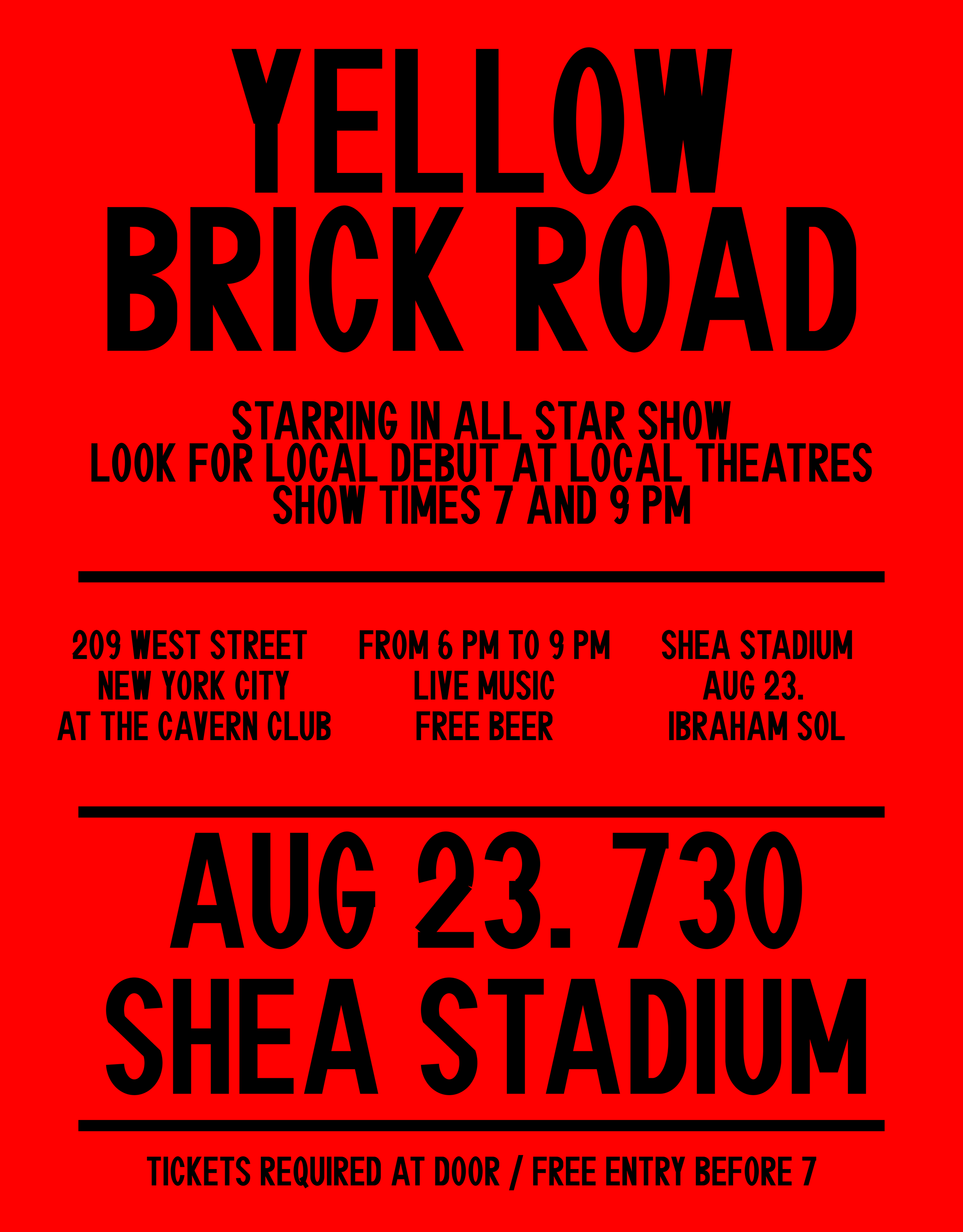 Yellow Brick Road, cream