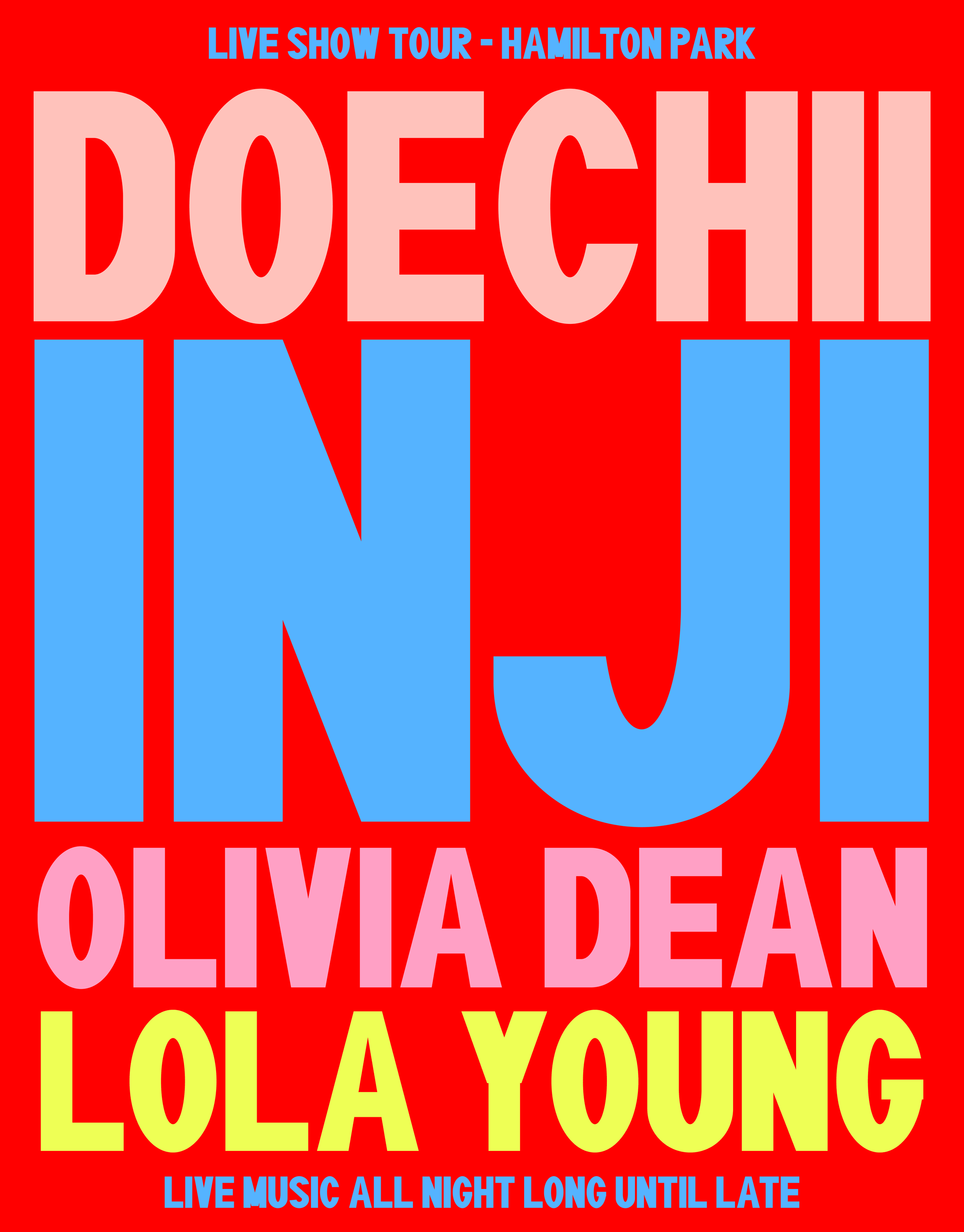 Live show tour poster