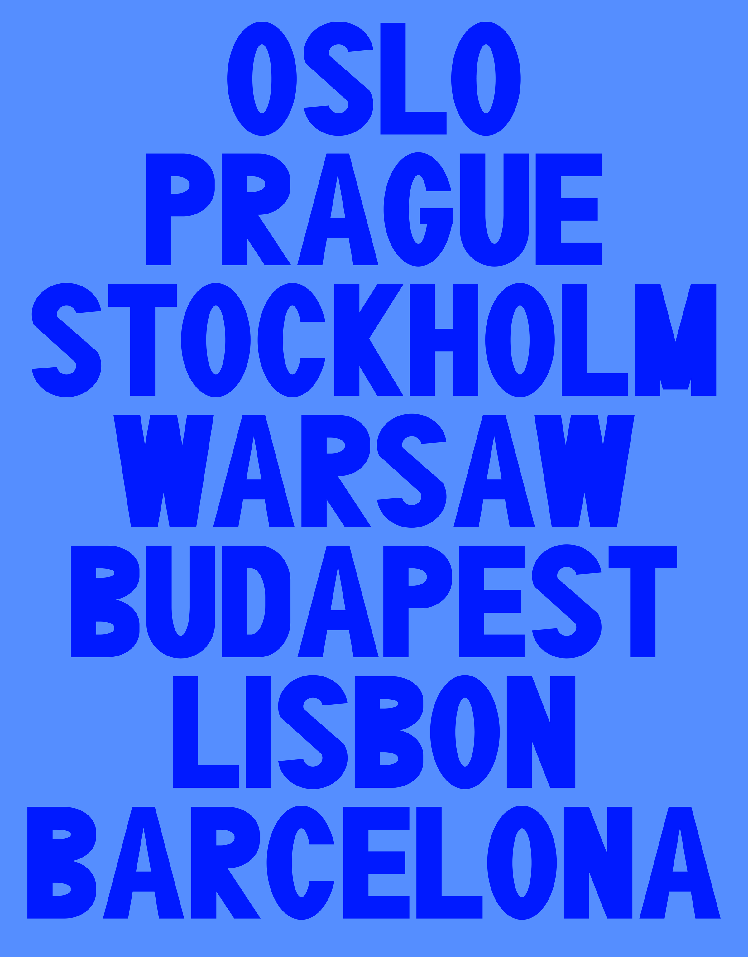 European cities poster
