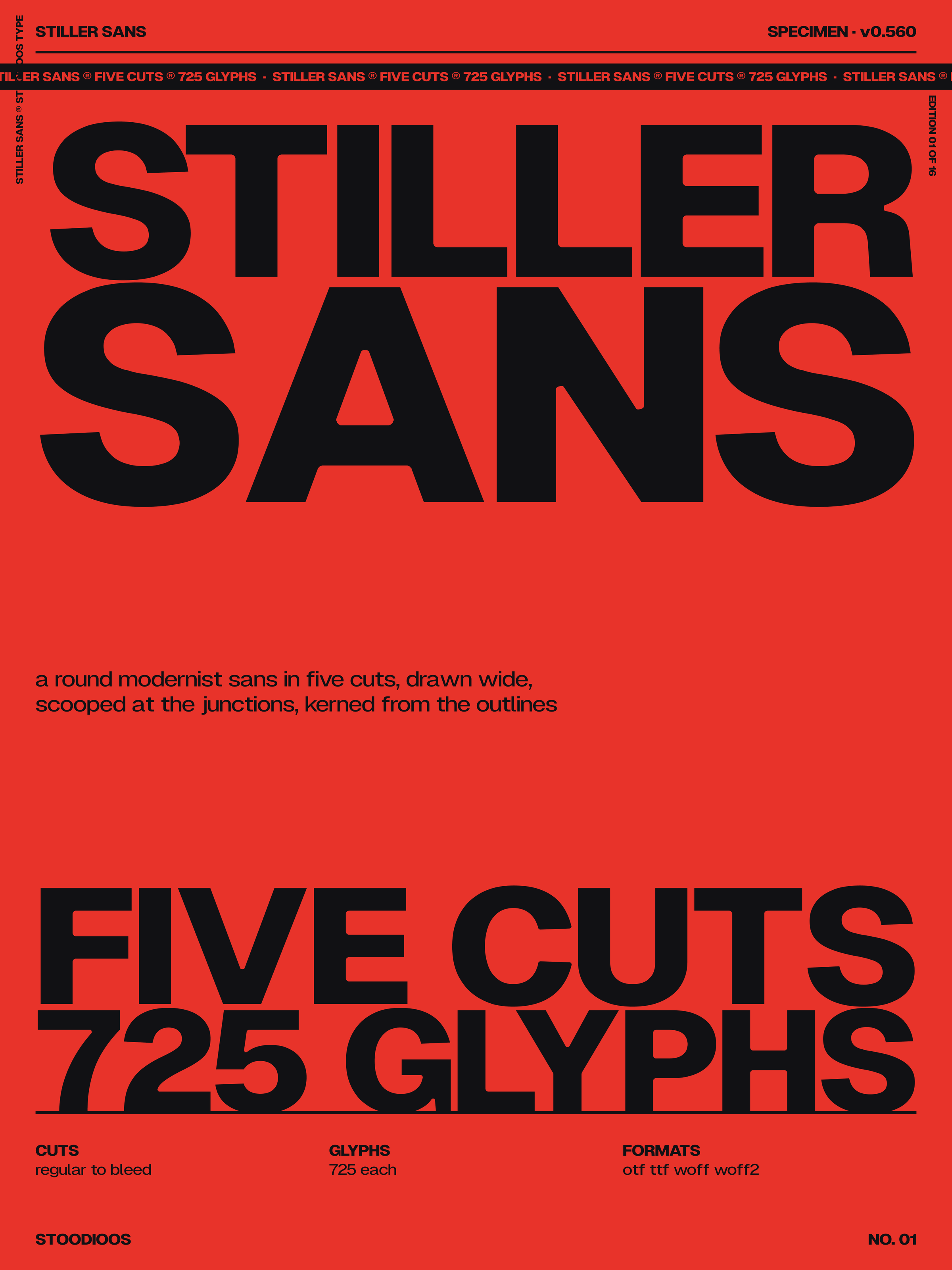 Stiller Sans title card