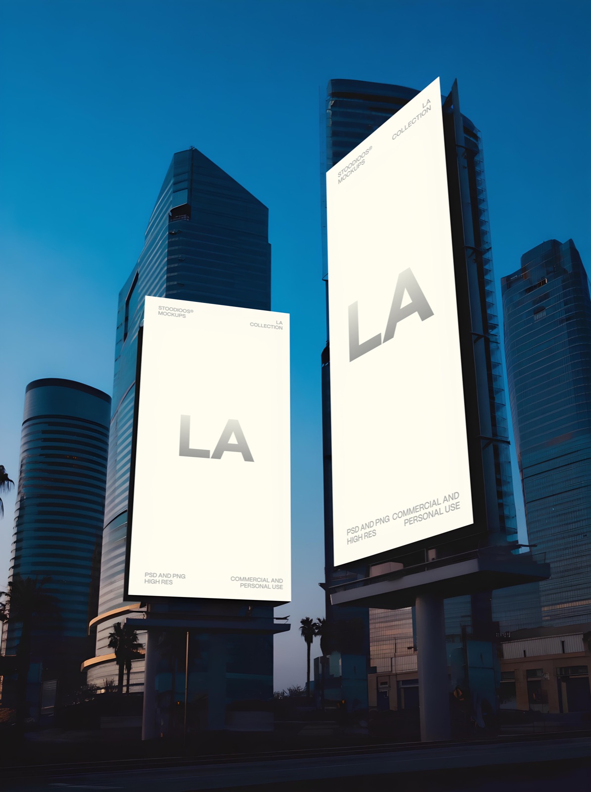 Downtown LA billboard mockup