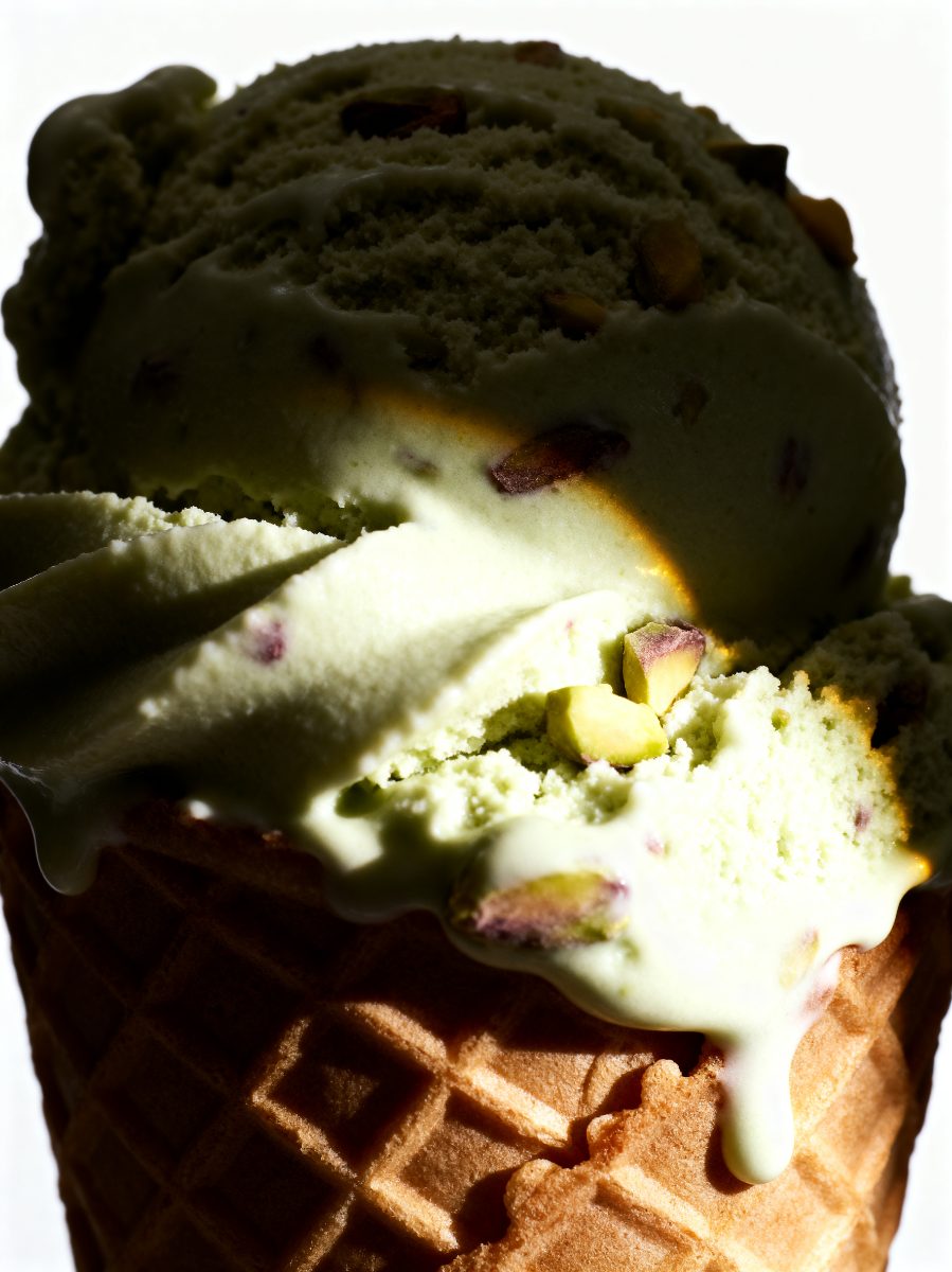 Melting Pistachio Cone