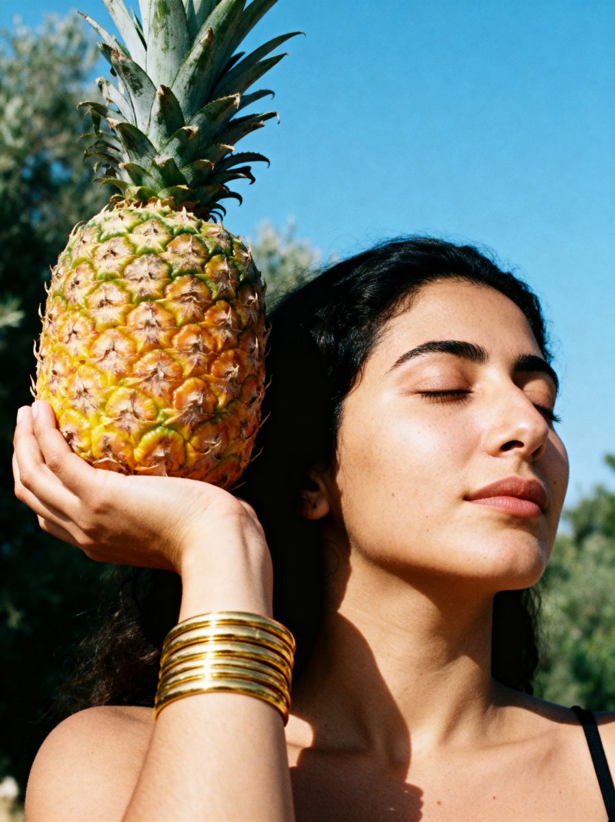 Sunlit Pineapple Reverie